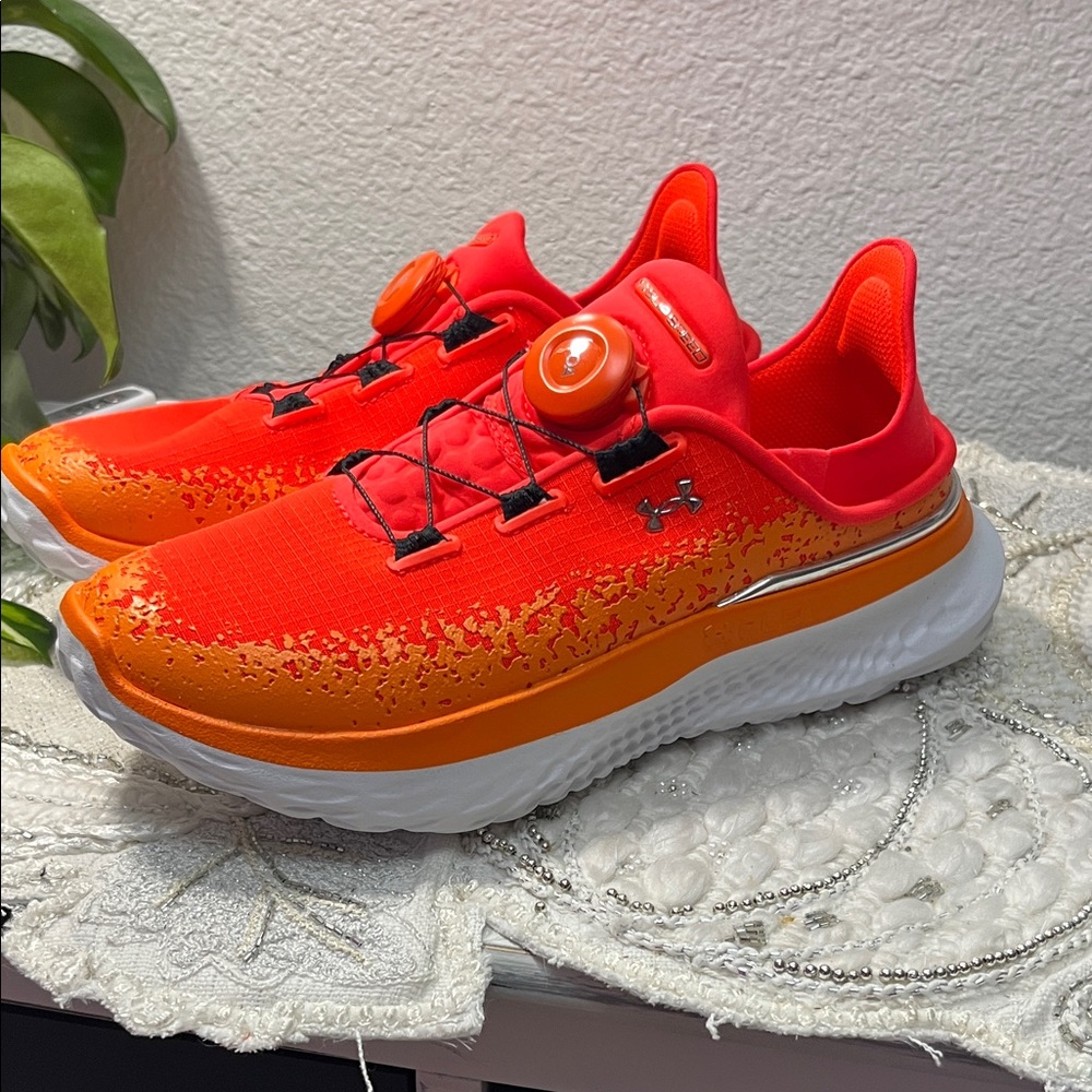 NWOT Unisex UA SlipSpeed™ Mega All-America Orange Shoes {Men’s 4.5/Wms 6.0} - Picture 3 of 15